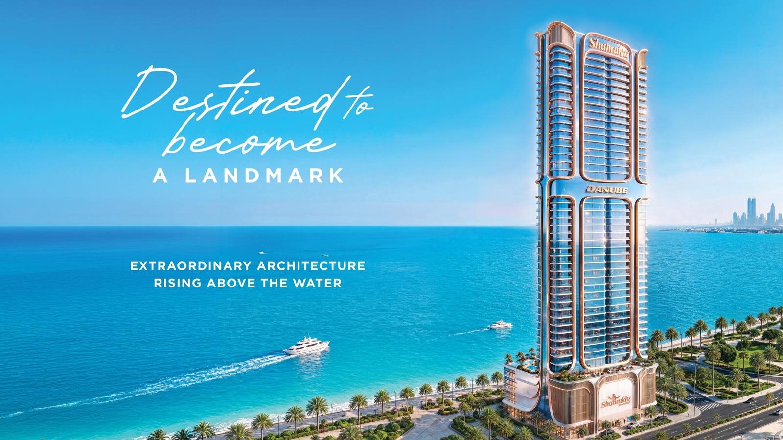 Tower rising above the water