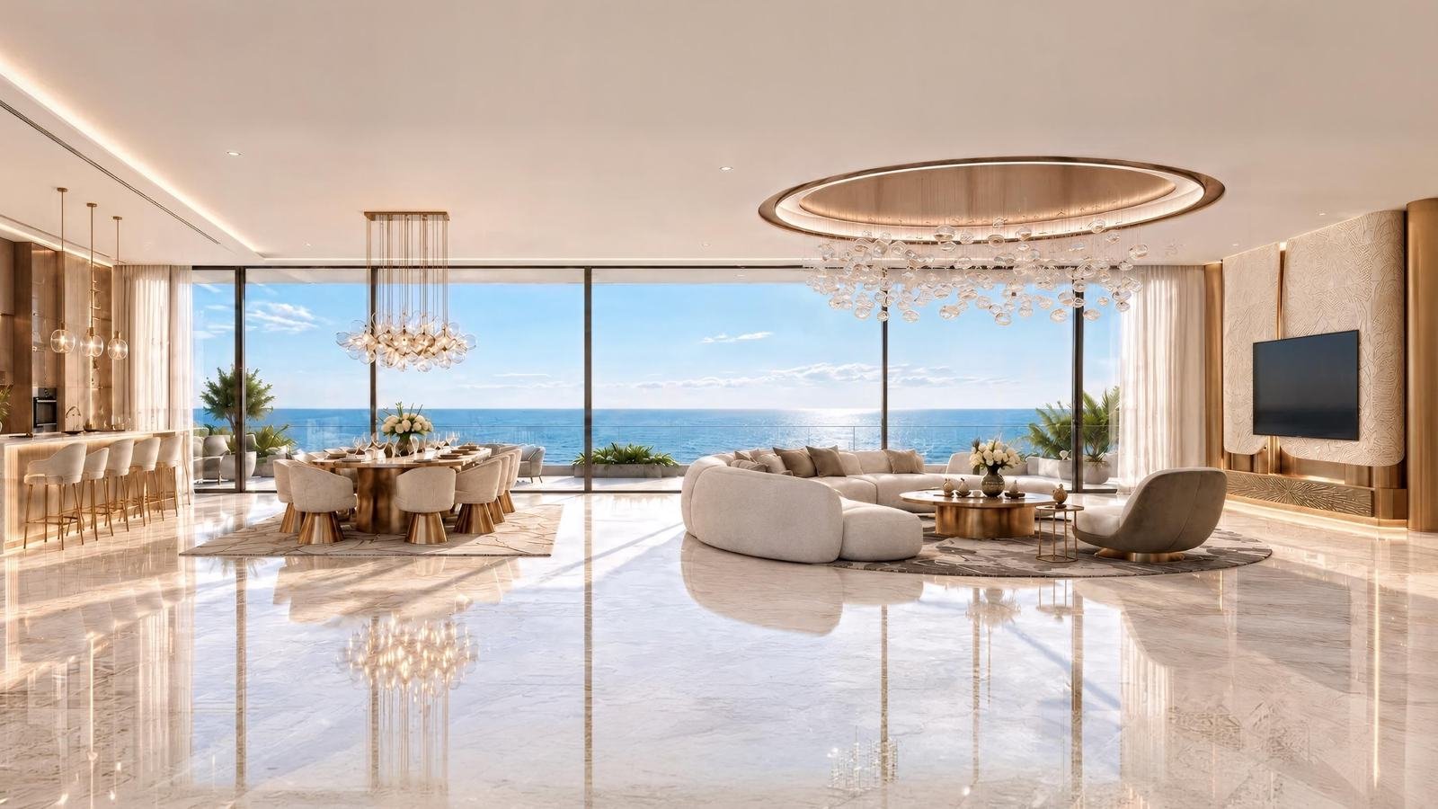 Penthouse living room